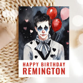 Pierrot zwart-wit kaart