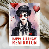 Pierrot zwart-wit kaart