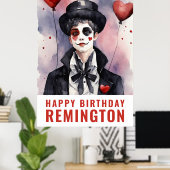 Pierrot zwart-wit poster (Thuiskantoor)