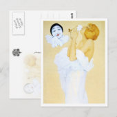 Pierrot's droom - van de Pierrot's Love Series Briefkaart (Voorkant / Achterkant)