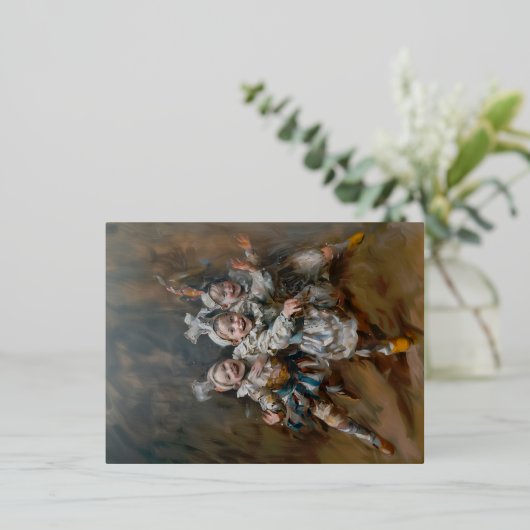 Pierrots - Folie Briefkaarten (Staand Voorkant)