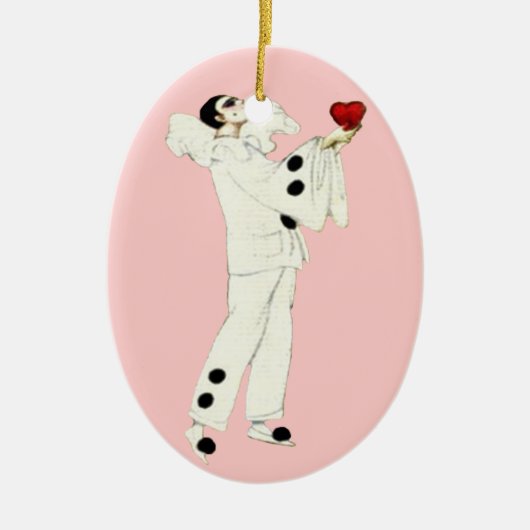 Pierrot's Love Keramisch Ornament (Voorkant)