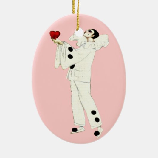 Pierrot's Love Keramisch Ornament (Achterkant)