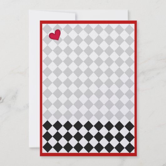 Pierrot's Masquerade Invitation (Achterkant)