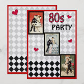 Pierrot's Masquerade Invitation (Voorkant / Achterkant)