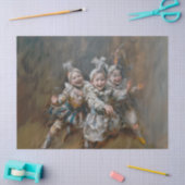 Pierrots - olieverfstijl weefselpapier tissuepapier (Craft)