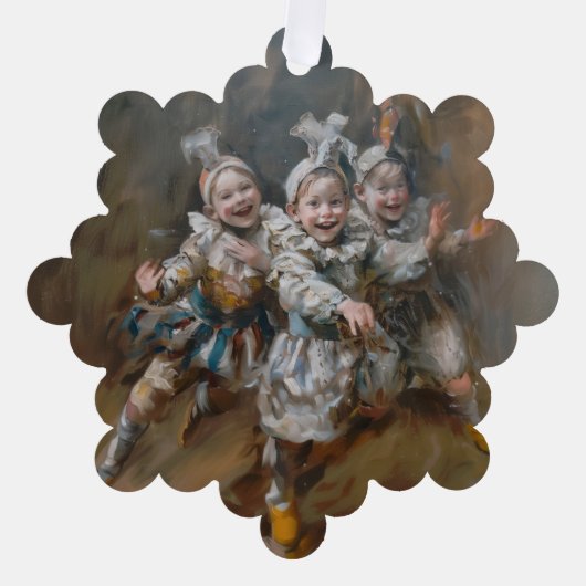 Pierrots - Papier Kaart Decoratie Stationery (Voorkant)