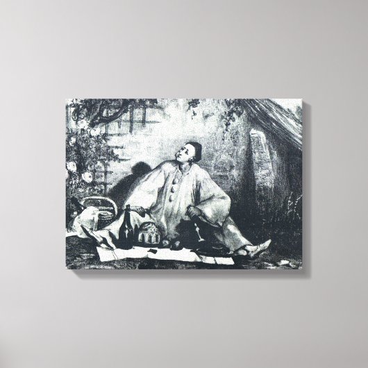 Pierrot's Repast Canvas Print (Voorkant)