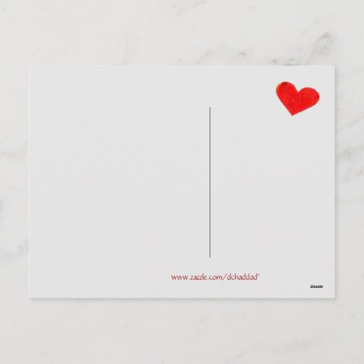 Pierrots Valentijn Briefkaart (Achterkant)