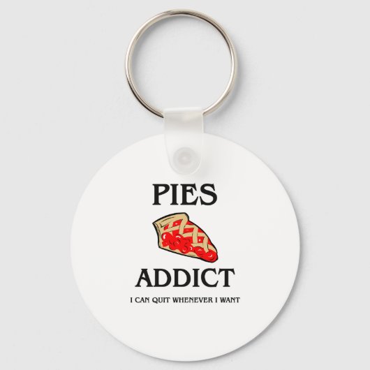 Pies Addict Sleutelhanger (Voorkant)