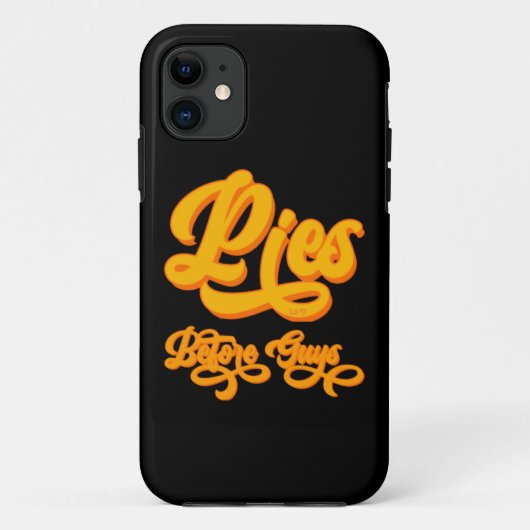 PIES BEFORE GUYS grappige Thanksgiving Case-Mate iPhone Case (Achterkant)