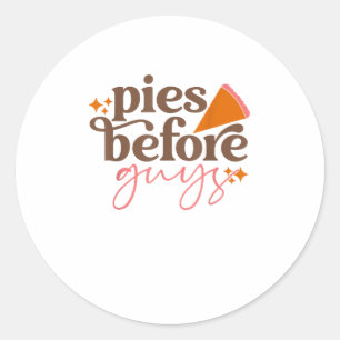 Pies Before Jongens Girls Kinder Toddler Thanksgiv Ronde Sticker