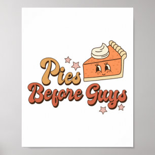 Pies Before Jongens Herfst Thanksgiving Pumpkin Pi Poster
