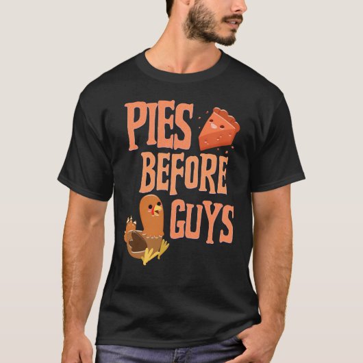 Pies Before Jongens Pie Lover Thanksgiving Fun T-shirt (Voorkant)