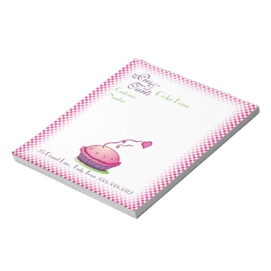 Pies & Tarts Order Form Notitieblok (Linkerzijde)