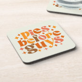 Pies voor jongens bier onderzetter (Linkerzijde)