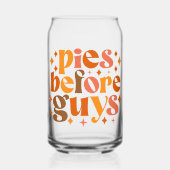 Pies voor jongens blikvorm glas (Voorkant)