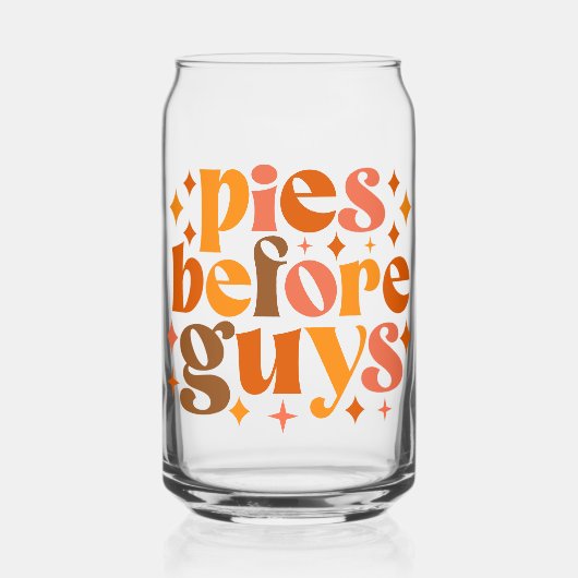 Pies voor jongens blikvorm glas (Voorkant)