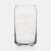 Pies voor jongens blikvorm glas (Achterkant)