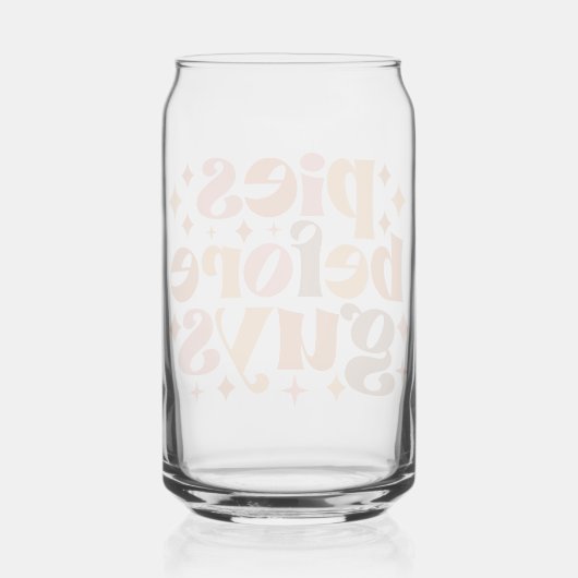 Pies voor jongens blikvorm glas (Achterkant)