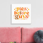 Pies voor jongens canvas afdruk (Insitu (Woonkamer))