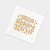 Pies voor jongens folie servetten (Links)