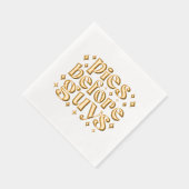 Pies voor jongens folie servetten (Rechts)