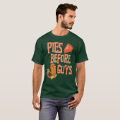 Pies Voor Jongens Grappig Thanksgiving Diner T-shirt (Voorkant volledig)