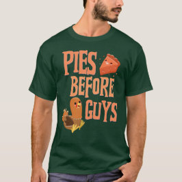 Pies Voor Jongens Grappig Thanksgiving Diner T-shirt
