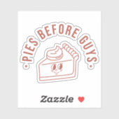 Pies Voor Jongens HERFST Custom-Cut Vinyl Sticker (Vel)