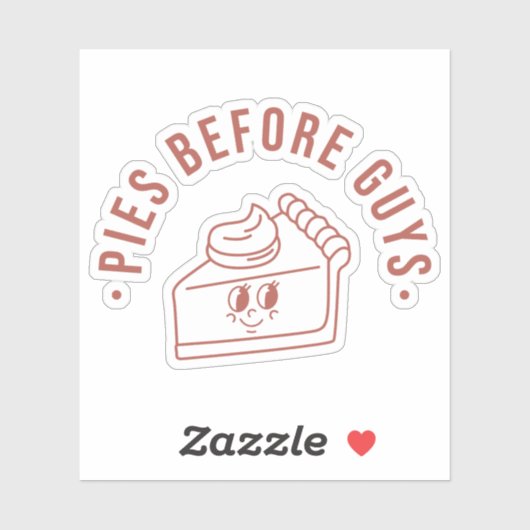 Pies Voor Jongens HERFST Custom-Cut Vinyl Sticker (Vel)