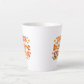 Pies voor jongens latte mok (Voorkant)