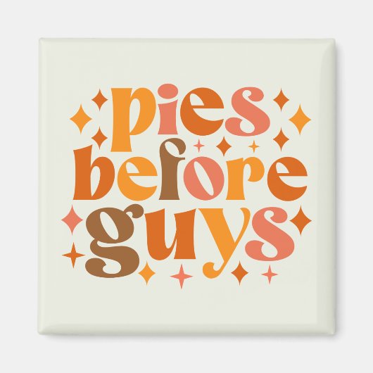 Pies voor jongens magneet (Voorkant)