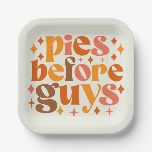 Pies voor jongens papieren bordje (Voorkant)