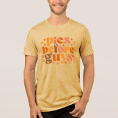 Pies voor jongens Tri-Blend shirt (Voorkant)