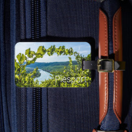 Piesport Moselle Druiven  wijnstokken Souvenir Bagagelabel