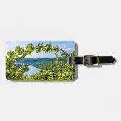 Piesport Moselle Druiven  wijnstokken Souvenir Bagagelabel (Voorkant horizontaal)