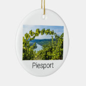 Piesport Moselle Druiven  wijnstokken Souvenir Keramisch Ornament (Rechts)