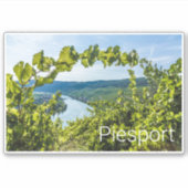Piesport Moselle Druiven  wijnstokken Souvenir Sticker (Voorkant)
