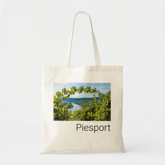 Piesport Moselle Druiven wijnstokken Souvenir Tote Bag (Voorkant)