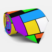 Piet houdt van heldere kleuren stropdas (Opgerold)