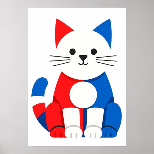 Piet Kat Printbare Digitale Download Poster (Voorkant)