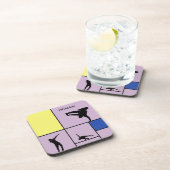 Piet Loves Dance Mondrian Street Hiphop Style Bier Onderzetter (Rechterzijde)