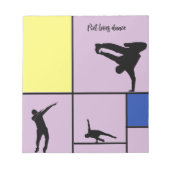 Piet Loves Dance Mondrian Street Hiphop Style Notitieblok (Voorkant)