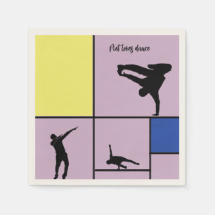 Piet Loves Dance Mondrian Street Hiphop Style Servet