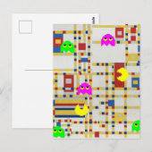 Piet-Man at Arcade Mondrian Briefkaart (Voorkant / Achterkant)