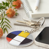 Piet Mondriaan-1306 Sleutelhanger (Voorkant Rechts)