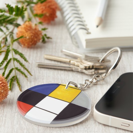 Piet Mondriaan-1306 Sleutelhanger (Voorkant Rechts)