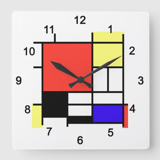 Piet Mondriaan , 1926 Composition Vierkante Klok (Voorkant)