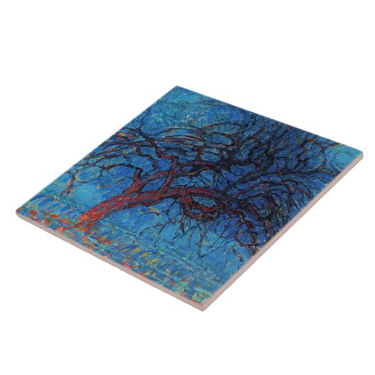 Piet Mondriaan, Avond: Rode Boom Tegeltje (Zijkant)